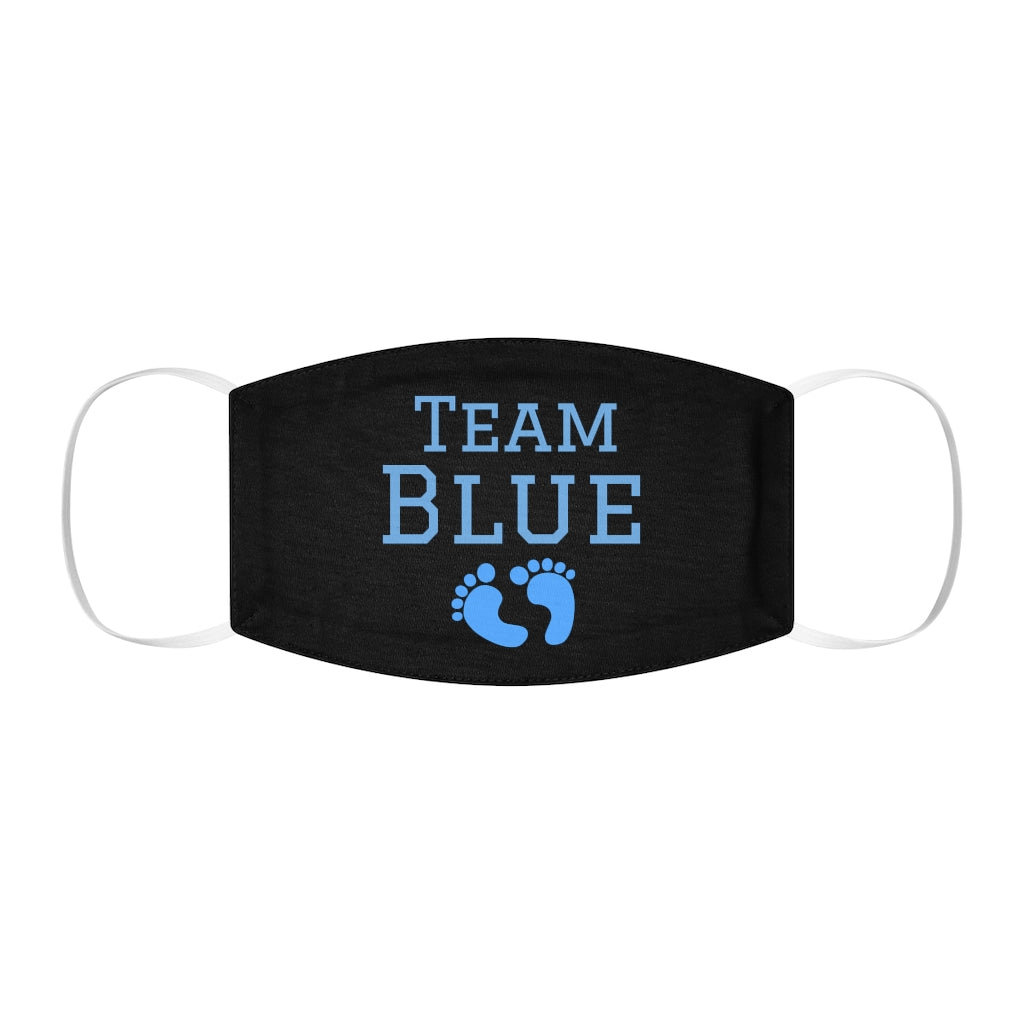 Team Blue Gender Reveal Face Mask