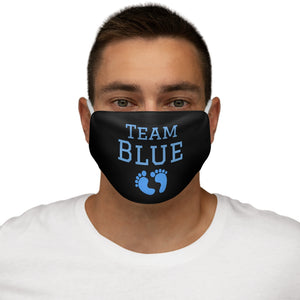 Team Blue Gender Reveal Face Mask